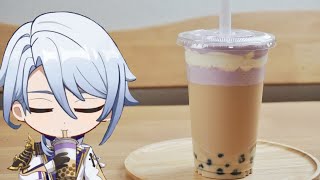 Genshin Impact Еда: Любимый молочный чай Аято. 