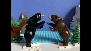 Lego Short-Faced Bear Vs Cave Bear
