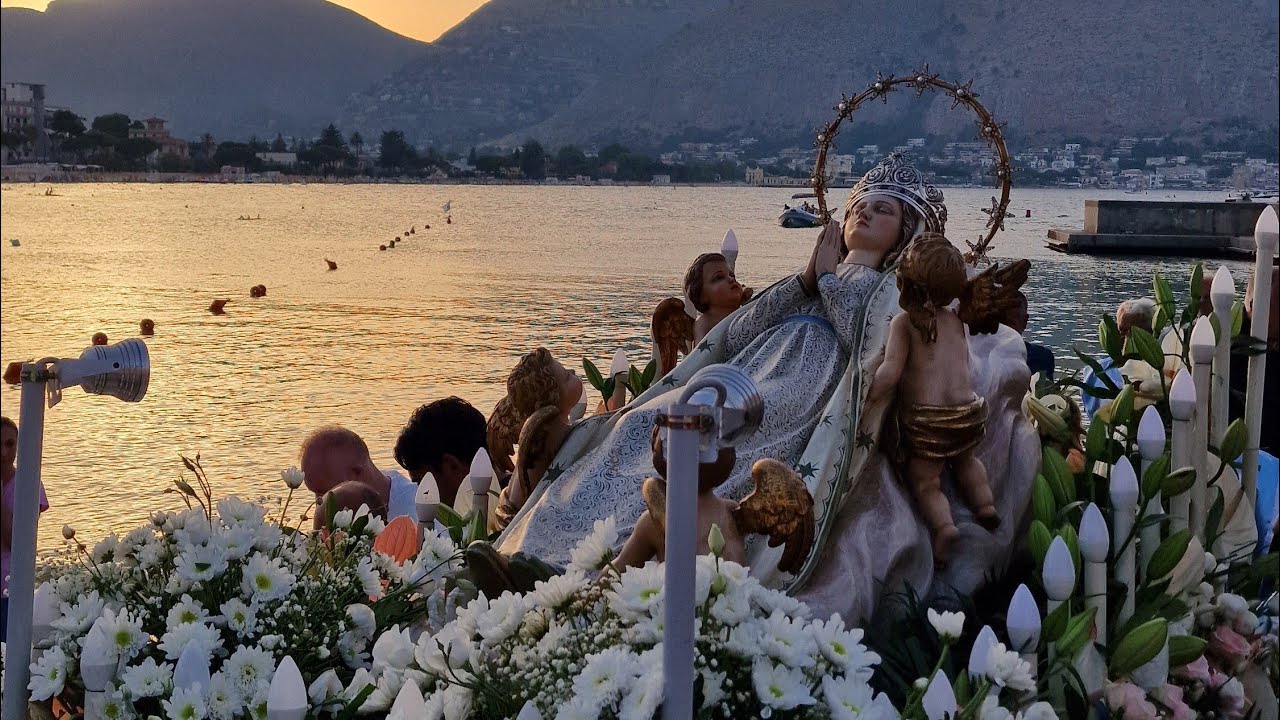 (PALERMO) - PROCESSIONE DI MARIA SS. ASSUNTA - VALDESI (4K) 15/08/2024