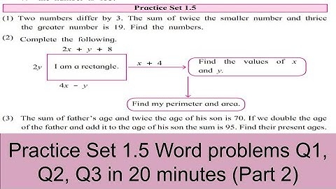 Word Problems Part 2 | Linear equations in two variables | Study with me