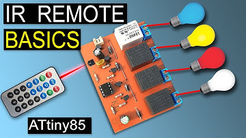 Make ATtiny85 IR Remote Control Device Using Relay Module | Learn AVR Microcontroller Programming