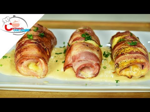 Vídeo: Pechuga De Pollo Rellena Y Brócoli Asado