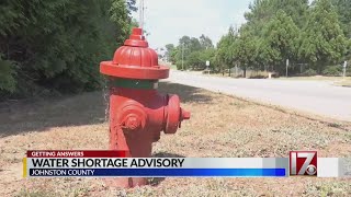 Johnston County issues water shortage advisory