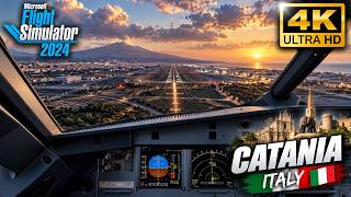 🔥This Catania Approach Is Absolutely STUNNING! 🇮🇹 | MSFS 2024