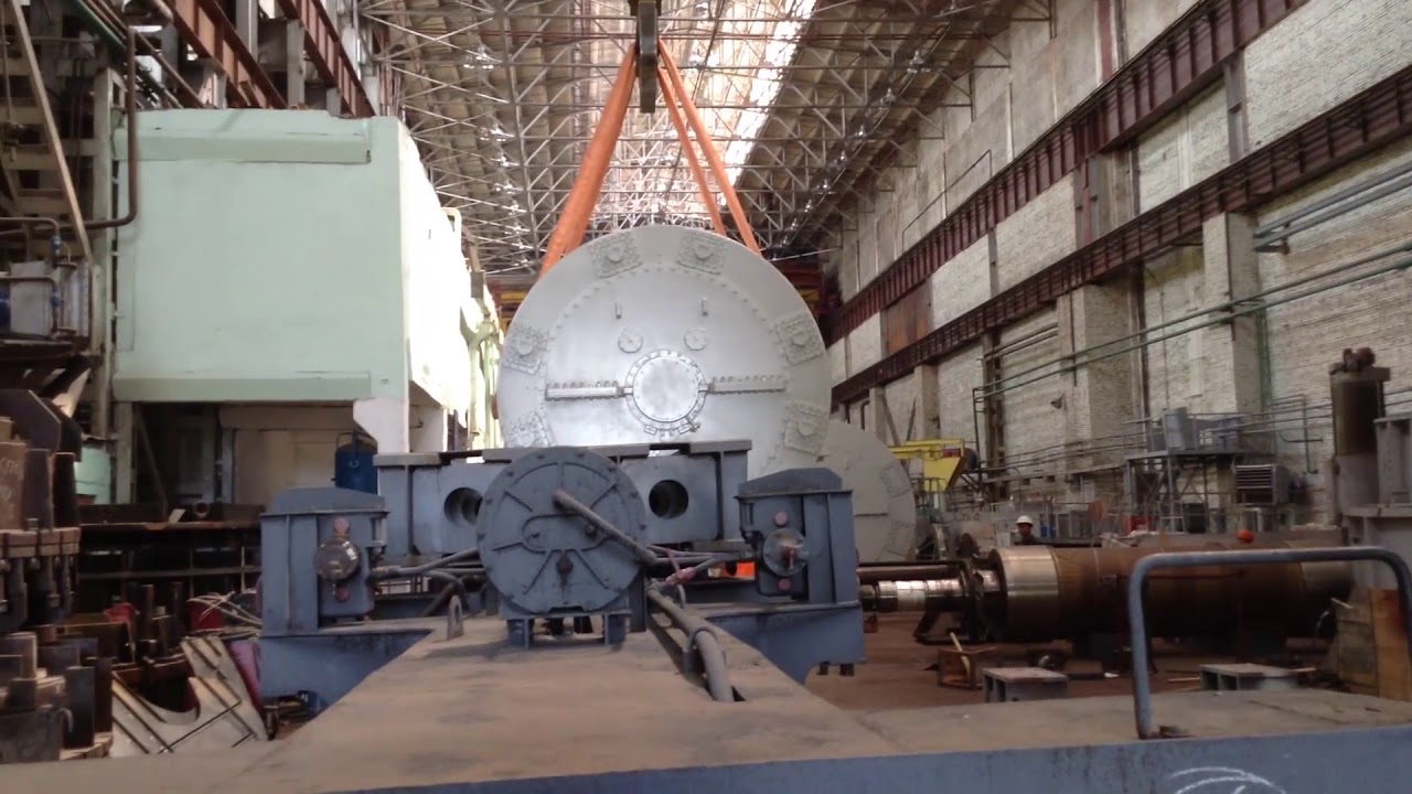 Путь статора нового генератора Красноярской ТЭЦ-3 - YouTube