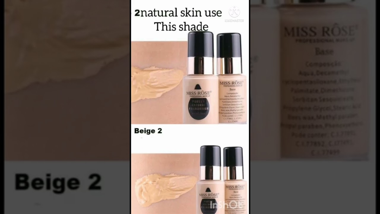 Miss rose foundation shades 