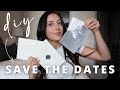 Diy wedding save the dates for cheap  timeless  classic on a budget