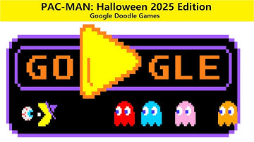 PACMAN: Juegos de Google Doodle, Edición Halloween 2025. Cómo jugar (explicado).