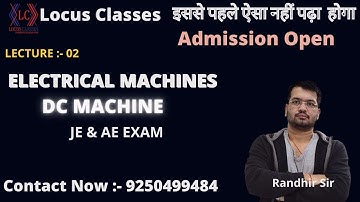 DC MACHINE | ELECTRICAL MACHINE | LECTURE :-02  | RK RAJPUT SOLUTION | VK MEHTA SOLUTION | RRB JE