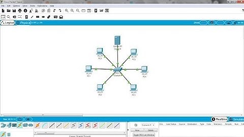 Membuat Topologi Star menggunakan  cisco packet tracer