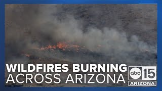 Several wildfires already burning across Arizona Resimi