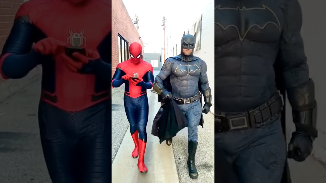 ❤️Marvel is DC💙 #marvel #dc #spiderman #batman #superhero #4k #fight