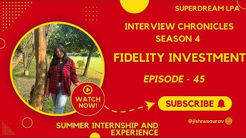 Fidelity Investments Interview Experience | Interview Chronicles | CSE | 2025 | #placement