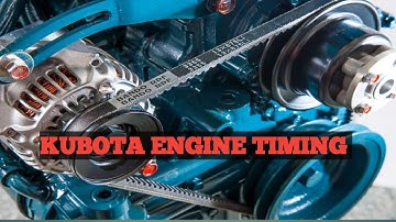 Kubota Engine Timing Mark