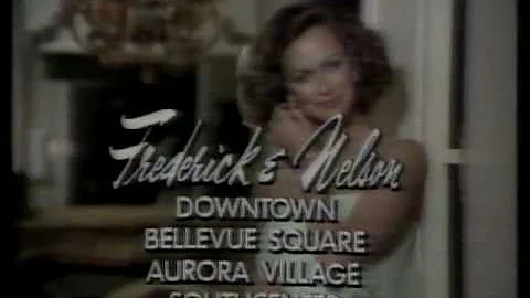 Frederick and Nelson 1975 TV commercial