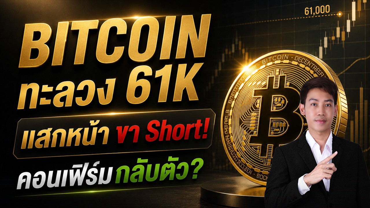 BITCOIN ทะลวง 61K สัญญาณ4H คอนเฟิร์มกลับตัว!!!??