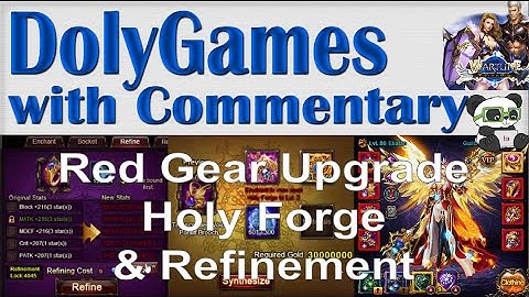 ➜ Wartune Character Upgrade - Red Equipment Upgrade, Holy Forge, Refinement (Brooch + Ring)