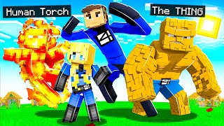 PLAYING as FANTASTIC FOUR in MINECRAFT! (superheroes) screenshot 5