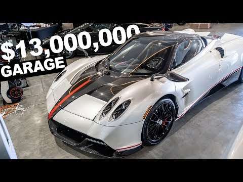 13-million-car-garage,-pagani,-chiron,-la-ferrari,-3-urus-behind-the-scenes-police-show-up.