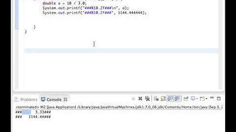Java Lesson 14 - System.out.printf() method