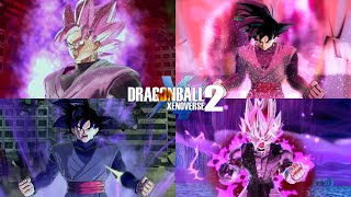 Goku Black Best Custom Transformations & Skills | Dragon Ball Xenoverse 2 Mods