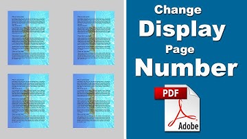 How to Change Display Page Number in PDF with Adobe Acrobat Pro 2020