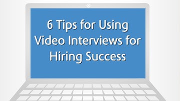 6 Tips for Using Video Interviews for Hiring Success Infographic