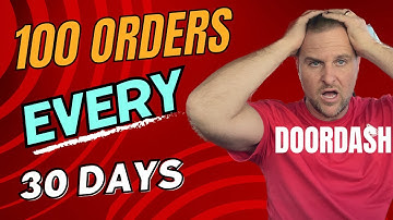 DoorDash Requires 100 Orders EVERY 30 Rolling Days for Platinum Drivers
