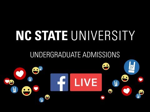 NC State Undergraduate Admissions Q+A - March 20, 2019