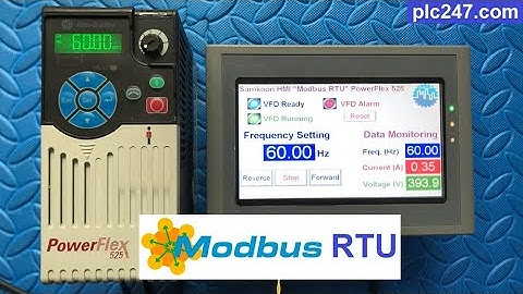Samkoon HMI "Modbus RTU" PowerFlex 525 Tutorial