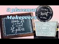 3 Dollar tree placemat makeovers.