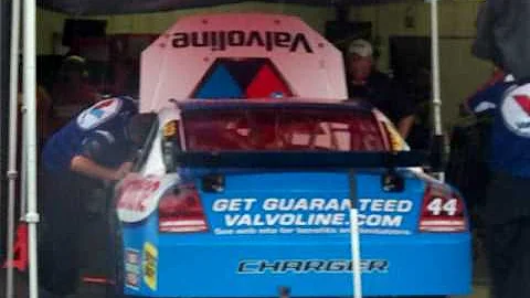 A.J Almendinger fires up his car.