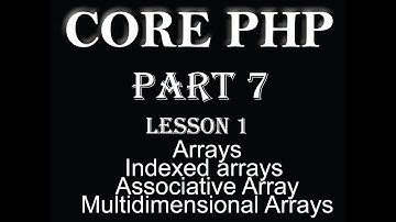 php tutorial core PHP in hindi Part 7 Arrays