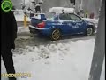 Subaru WRX STi pulls semi truck out of snow!