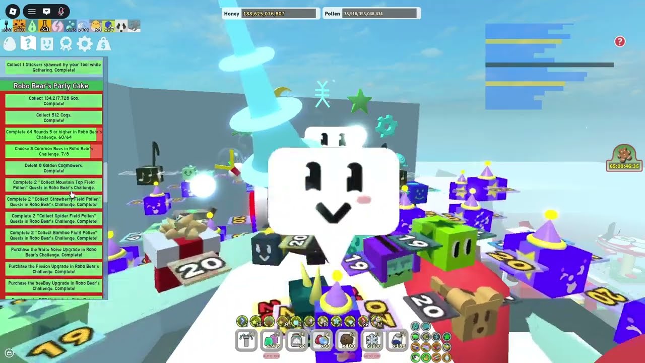 Completing Robo Bears Beesmas Quest