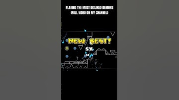 I Played The MOST DISLIKED Demons (clip #3) #geometrydash #gd #music #gaming #funny