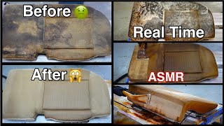 Insanely Satisfying Real Time Asmr Nastiest Seat Extraction Mad Detailing Car Cleaning