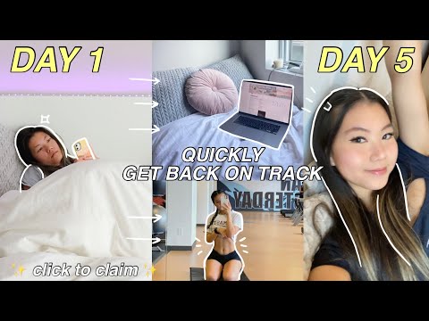 THE ULTIMATE GUIDE TO GETTING BACK ON TRACK *this will motivate you* get out of a rut, notion setup