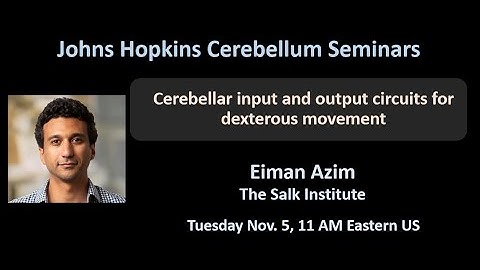 Eiman Azim: circuits for dexterous movement