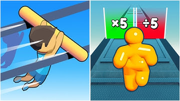 Roof Rails vs Tall Man Run | Android iOS Mobile Gameplay Walkthrough