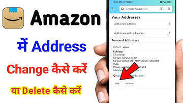 Amazon me address change kaise karen/ how to change address in Amazon app