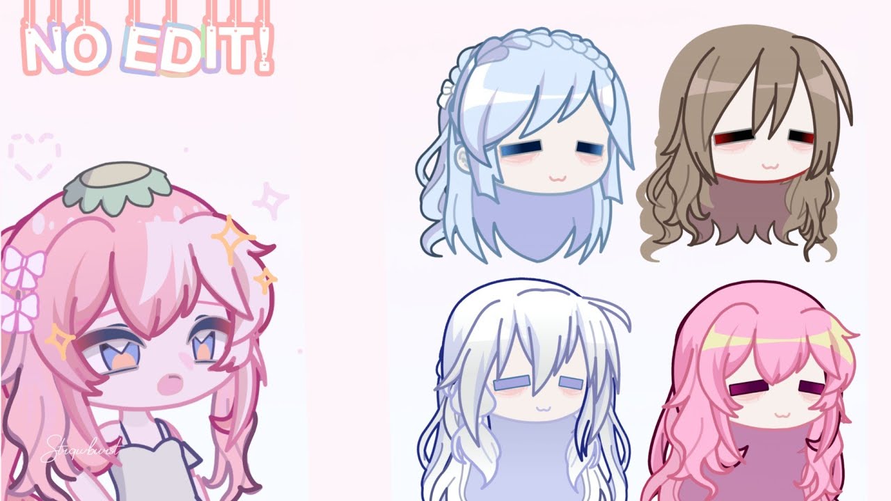 Aesthetic short Gacha club hairstyles in 2023