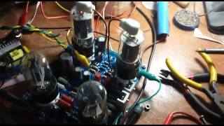 6BQ6GT Push Pull Screen Drive Tube Amplifier Bass Test