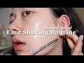 My Dermaplaning Skincare Routine Face Shaving At Home Pre Post Care 