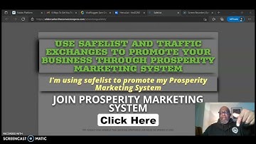 Prosperity Marketing System Has Safelists and Traffic Exchanges