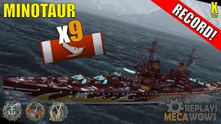 Minotaur 9 Kills &amp; 164k Damage | World of Warships Gameplay