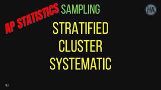 AP Stats: How to Perform Stratified, Cluster, & Systematic Sampling | Section 1G Part 2 of 3