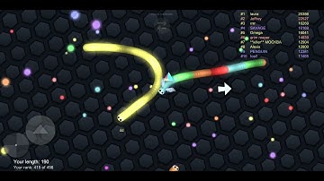 my first time playing slither.io