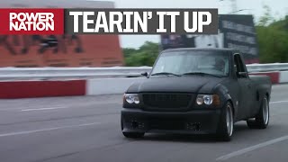 Our Supercharged 4.6L Aluminator Powered Ranger Tears Up The Racetrack - Trucks! S15, E17