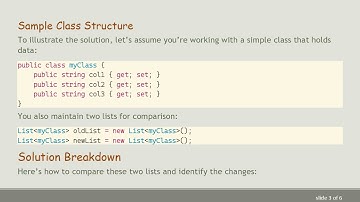 How to Compare Two Lists in C#  Without Linking for Change History